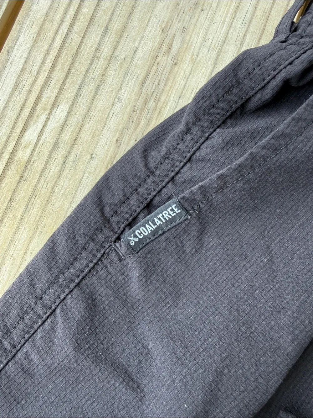 Coalatree Trailhead Black Adventure Pants Ripstop Stretch Men’s Large Regular